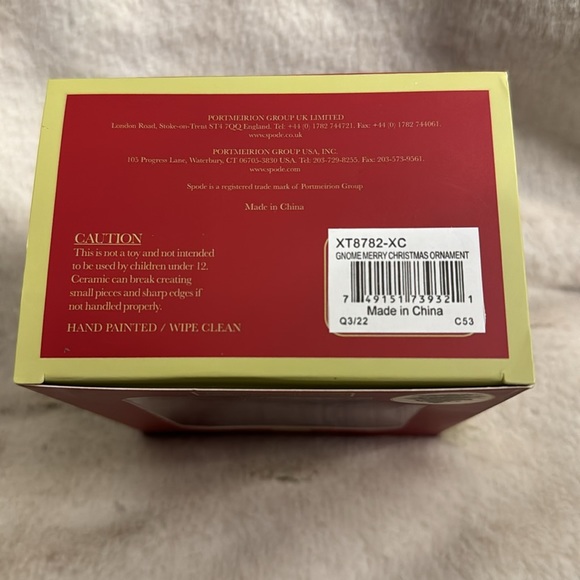 Spode Merry Christmas Gnome Ornament - NIB - Picture 4 of 4